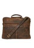 Vintage-Leder Businesstasche braun